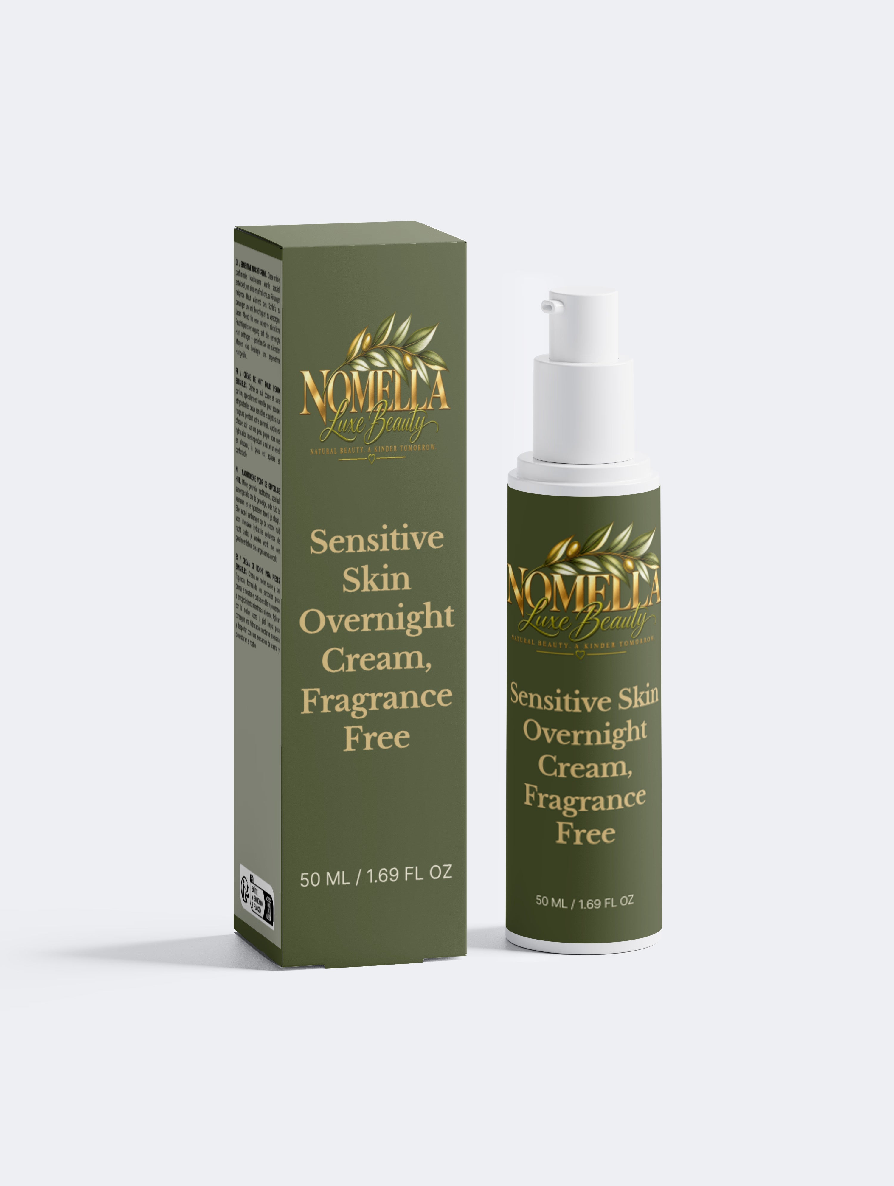 Sensitive Skin Overnight Cream, Fragrance Free