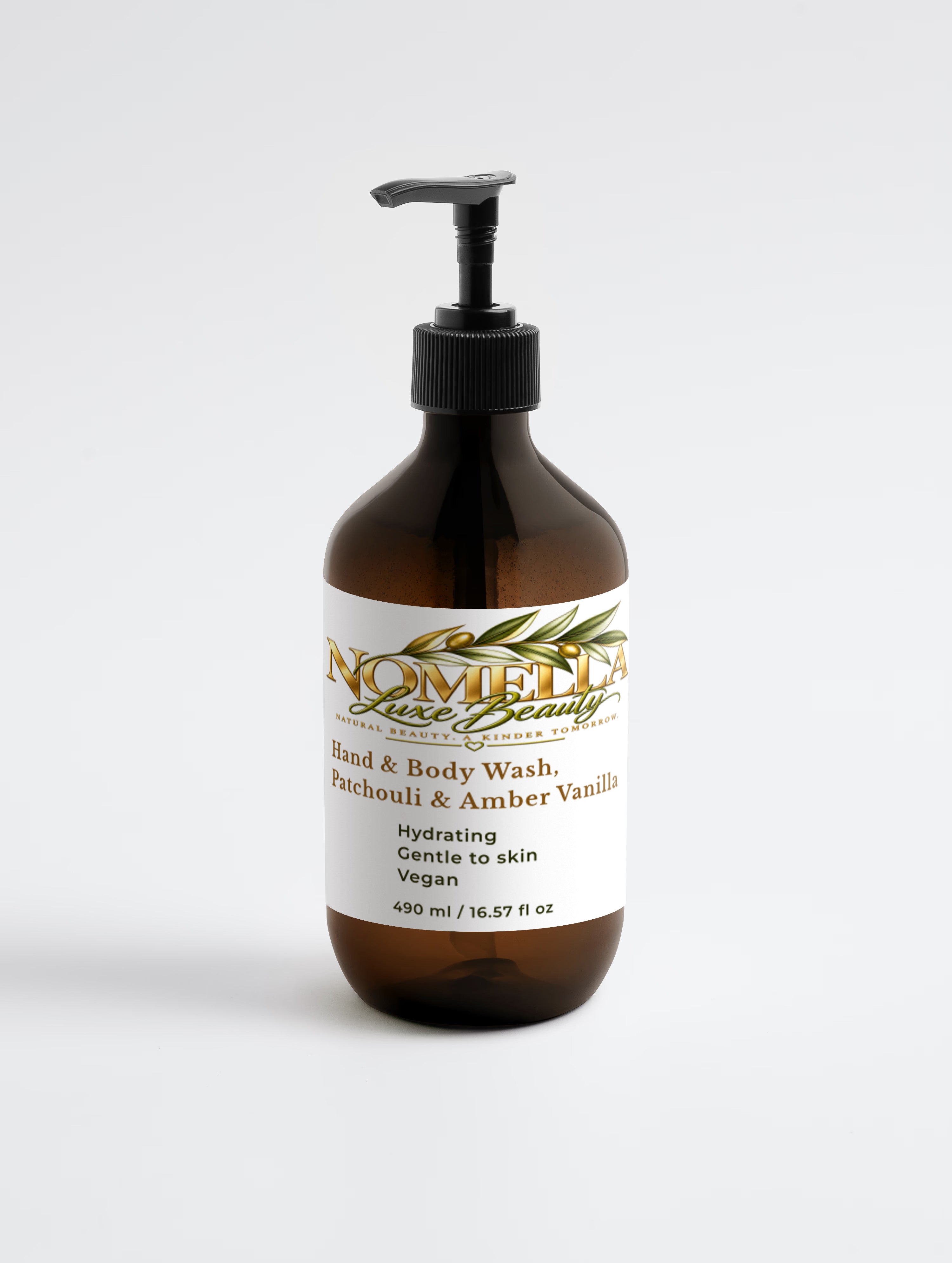 Hand & Body Wash, Patchouli & Amber Vanilla